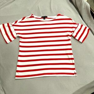 Nautical ruffle sleeve Tee ⚓️ ❤️